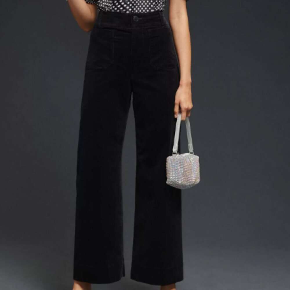 Maeve Colette Wide Leg Corduroy Pants-Anthropologie 25P